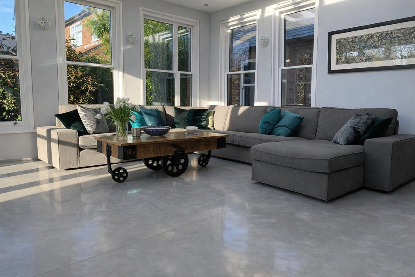 Concrete floor installation in Sonoma, CA