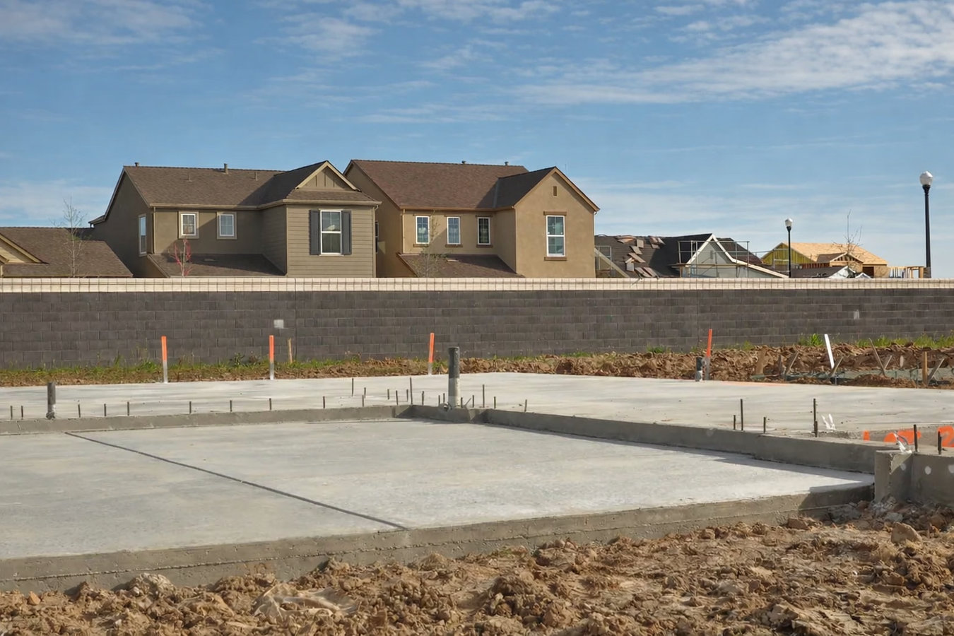 Slab foundation building in Sonoma, CA